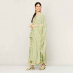 "Women Floral Print Kurti With Printed Lehenga And Dupatta "