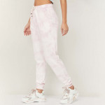 Women Tie & Dye Drawstring Waist Joggers