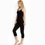 Women Black Solid Thermal Set