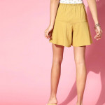 Women Mustard Shorts